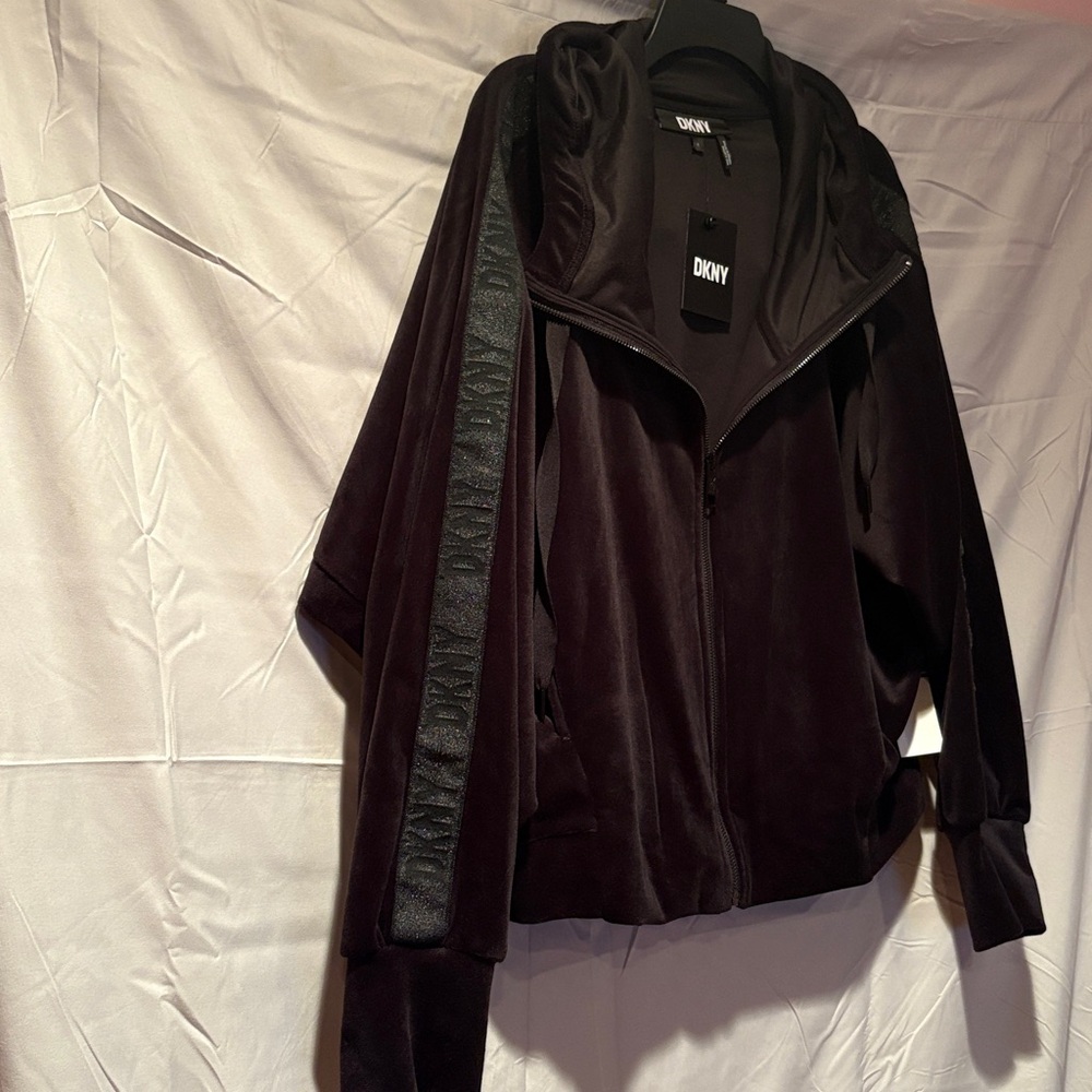 DKNY Women's Dark Bomber Jacket - Picture 2 of 9